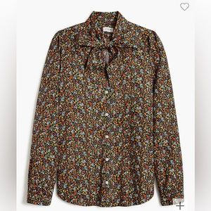 J. Crew Bow Tie-Neck Top - NWT